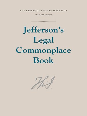 cover image of Jefferson's Legal Commonplace Book